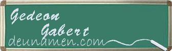 Gedeon Gabert Visitenkarte